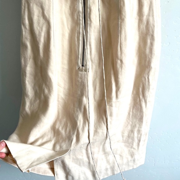 Rebecca Taylor linen silk essential twill sheath dress size S - Picture 9 of 10